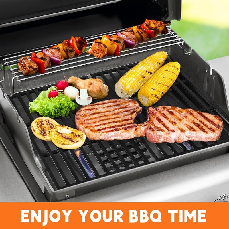 GGC 7637 Grill Grates for Weber Spirit E210 E220 S210 S220, 17.5" Cast Iron Cooking Grid for Weber Spirit 200&Spirit II 200 Series Gas Grills with Front Control Panel - Image 5